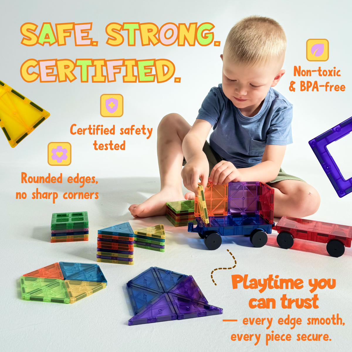 Magnetic Tile 102pcs Set