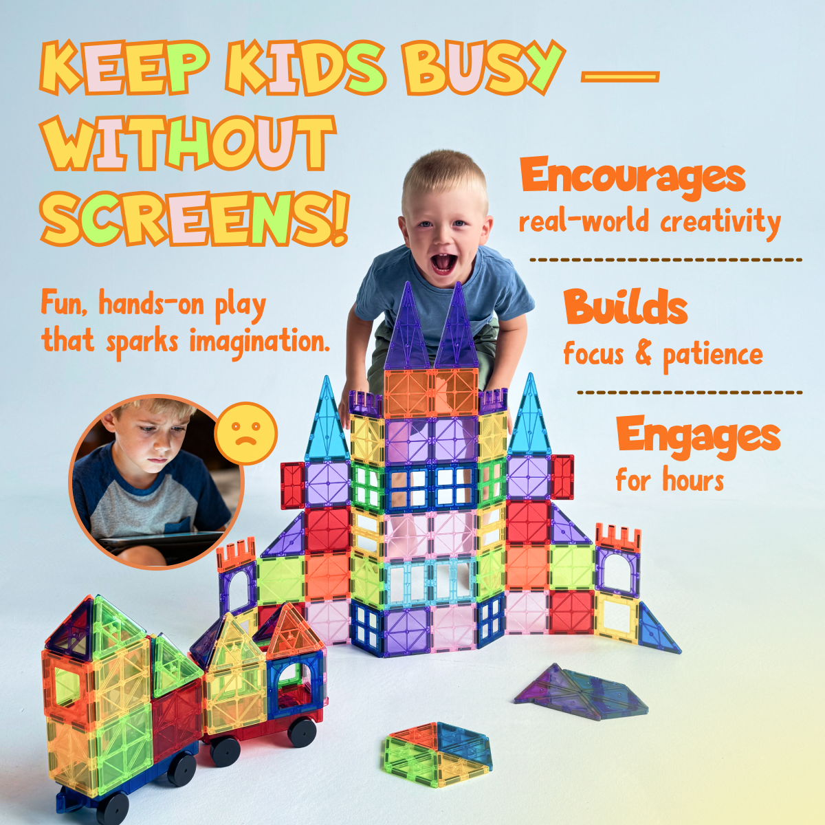 Magnetic Tile 102pcs Set